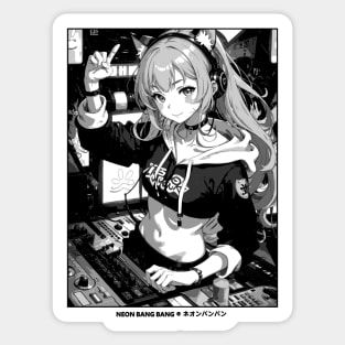 Japanese Anime Streetwear - DJ Sticker